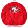 Tampa Bay Rays Ma-1 Red Bomber Jacket Back