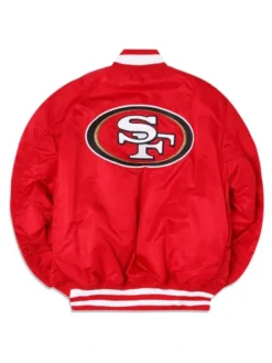 Tampa Bay Rays Ma 1 Red Bomber Jacket Back