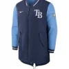 Tampa Bay Rays Navy Dugout Full Zipper Jacket