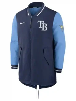 Tampa Bay Rays Navy Dugout Full Zipper Jacket