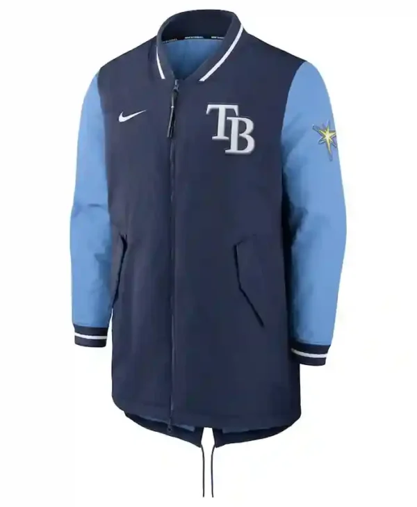 Tampa Bay Rays Navy Dugout Full Zipper Jacket
