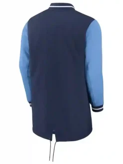 Tampa Bay Rays Navy Dugout Full Zipper Jacket Back