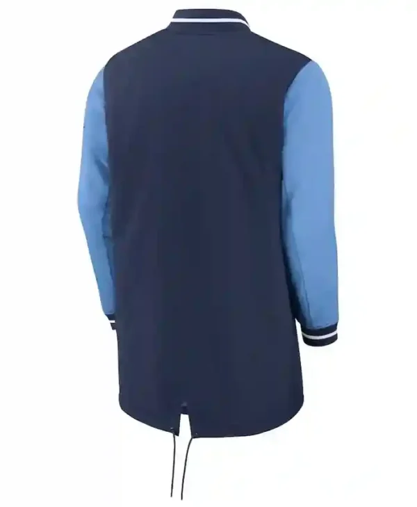 Tampa Bay Rays Navy Dugout Full Zipper Jacket Back