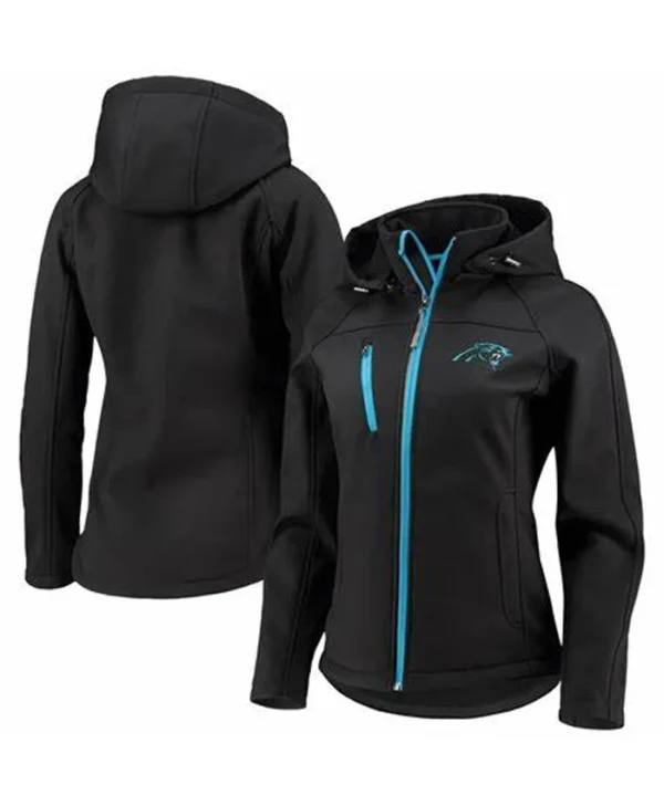 Team Carolina Panthers Fire Break Black Hooded Jacket