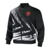 Team Chicago Bears Staple Black Zip Bomber Jacket