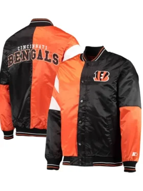 Team Cincinnati Bengals Starter Satin Varsity Jacket
