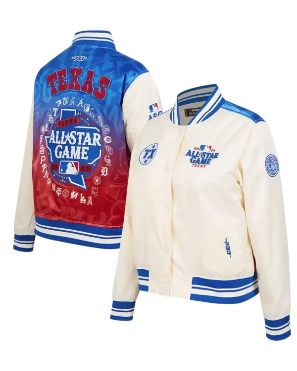 Texas Rangers All Star Game Satin Varsity Jacket