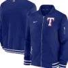 Texas Rangers Full Zip Navy Blue Bomber Jacket
