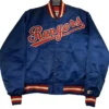 Texas Rangers Starter Vintage Blue Varsity Jacket