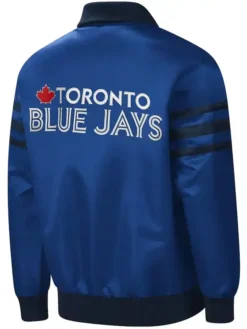 Toronto Blue Jays Starter Full Zip Bomber Jacket Back