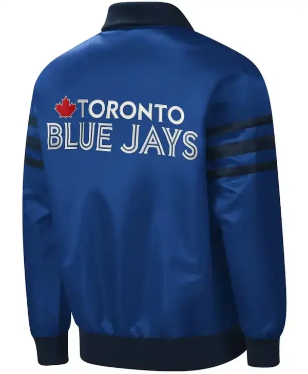 Toronto Blue Jays Starter Full-Zip Bomber Jacket Back