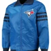 Toronto Blue Jays Starter Satin Blue Bomber Jacket