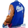 Toronto Blue MLB Jays Classic Varsity Blue And Brown Jacket