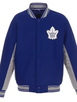 Toronto Maple Leafs Letterman Royal Blue Varsity Jacket