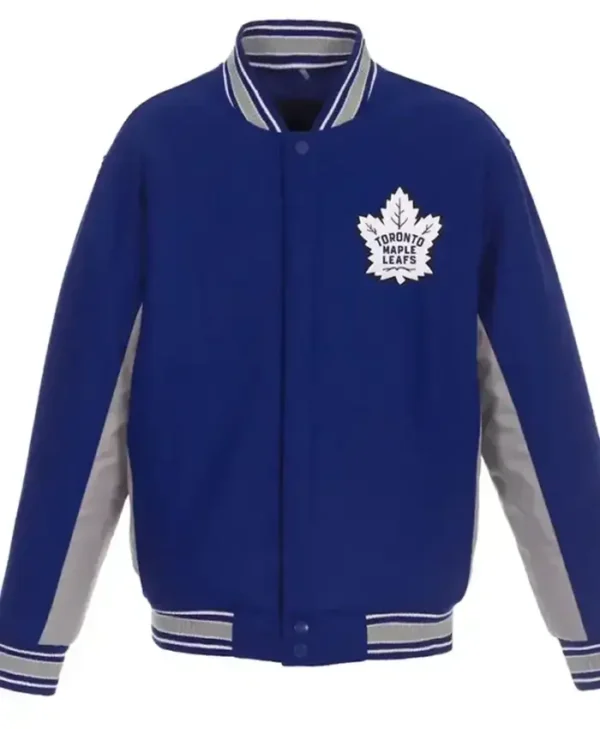 Toronto Maple Leafs Letterman Royal Blue Varsity Jacket