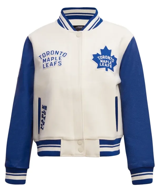 Toronto Maple Leafs Retro Classic Wool and Leather Varsity Jacket