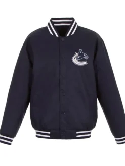 Vancouver Canucks Front Hit Poly Twill Jacket