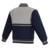 Vancouver Canucks Youth Poly Twill Full Snap Jacket Back