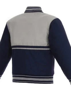 Vancouver Canucks Youth Poly Twill Full Snap Jacket Back