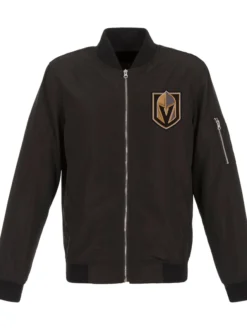 Vegas Golden Knights Black Bomber Jacket