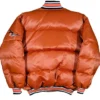 Vintage Baltimore Orioles 90’s Puffer Orange Jacket Back