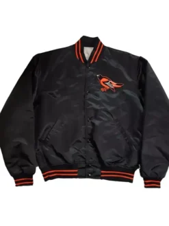 Vintage Baltimore Orioles Black Satin Jacket