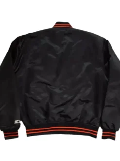 Vintage Baltimore Orioles Black Satin Jacket Back