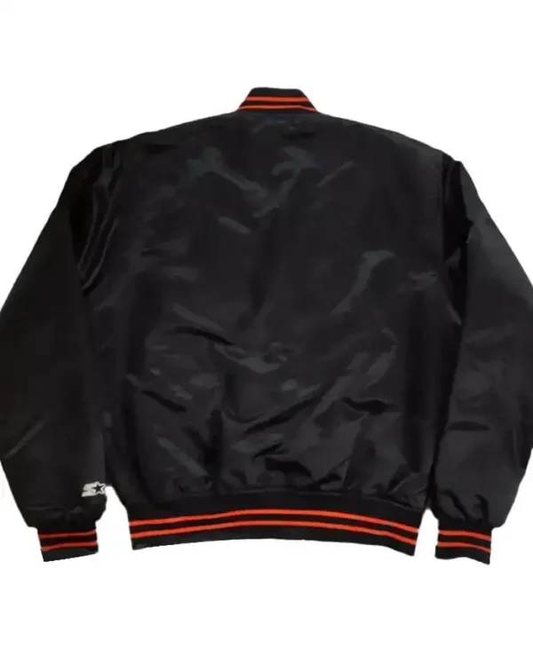 Vintage Baltimore Orioles Black Satin Jacket Back