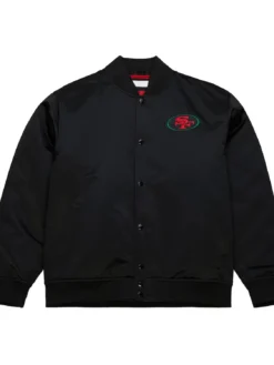 Wagner San Francisco 49ers Black Excellence Satin Jacket