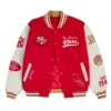 Waldo Varsity San Francisco 49ers Red Letterman Jacket