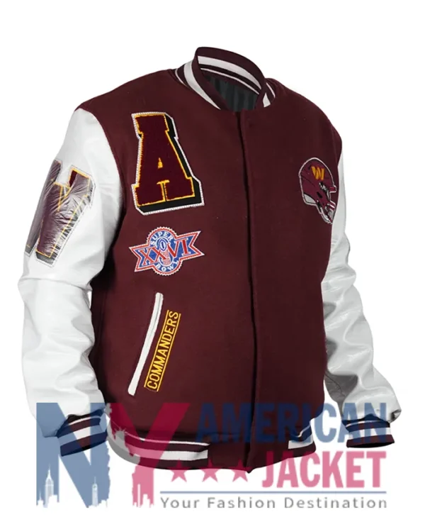 Washington Burgundy Varsity Commanders Jacket