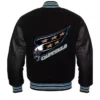 Washington Capitals Black Wool Letterman Varsity Jacket Back