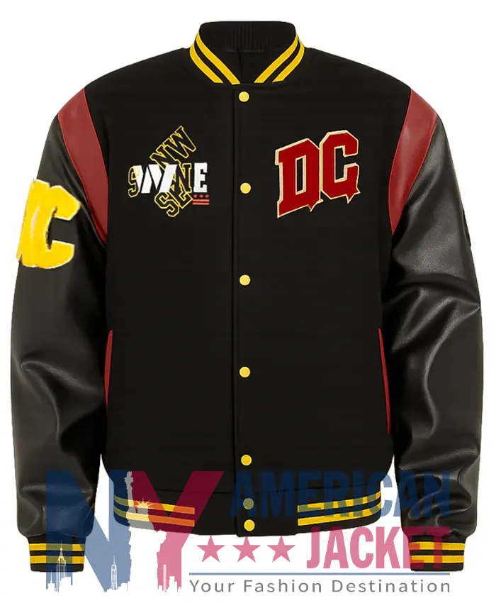 Washington Commanders Javier Black Varsity Jacket