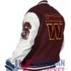 Washington Commanders Wool Burgundy Varsity Jacket