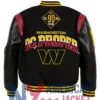 Washington Javier Commanders Black Varsity Jacket