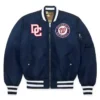 Washington Nationals Navy Blue Bomber Ma-1 Jacket