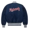 Washington Nationals Navy Blue Bomber Ma-1 Jacket Back