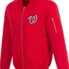 Washington Nationals Zip Bomber Red Jacket