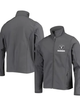 Wilhelm King Las Vegas Raiders Grey Zip Jacket
