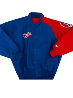 Chicago Cubs Red And Blue Vintage Varsity Jacket