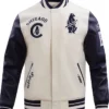 Chicago Cubs Retro Wool and Leather Varsity Jacket