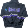 Colorado Rockies Black Vintage Zip Jacket Back