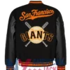 Francisco San Black Letterman Giants Jacket