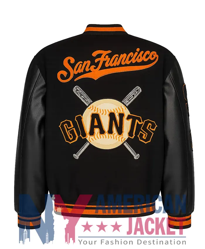 Francisco San Black Letterman Giants Jacket