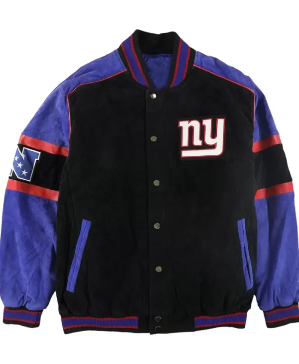 Hobart New York Giants Suede Varsity Jacket