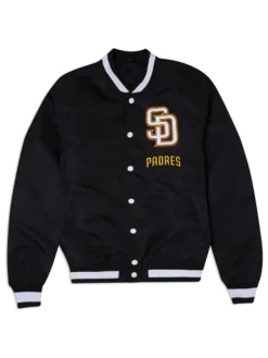 MLB Team Padres Black Varsity Jacket