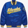 Milwaukee Brewers Royal Blue And Yellow Varsity Jacket
