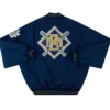 Milwaukee Brewers Vintage Navy Blue Starter Varsity Jacket Back