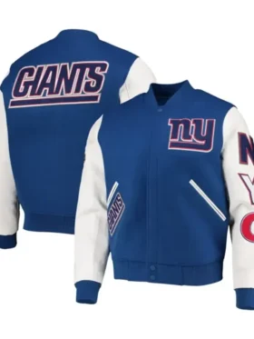 NY Giants Logo Pro Standard Wool Varsity Jacket