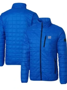 New York Giants Blue Throwback Quilted Jacket